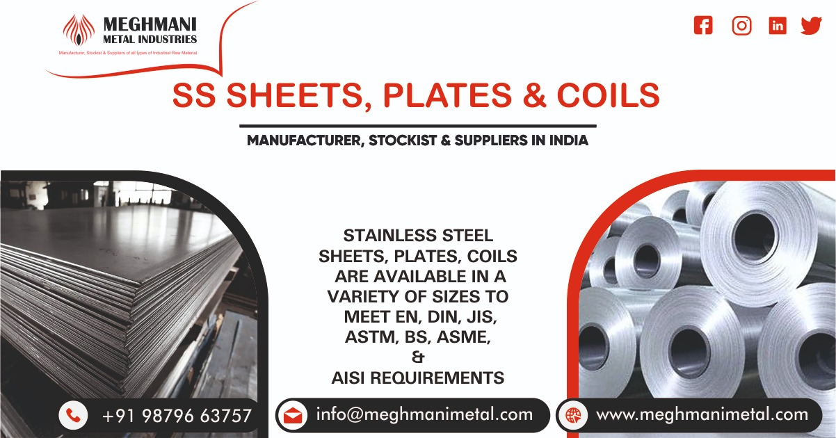 ss sheets, plates & coils manufacturer, suppliers & stockist in gujarat
