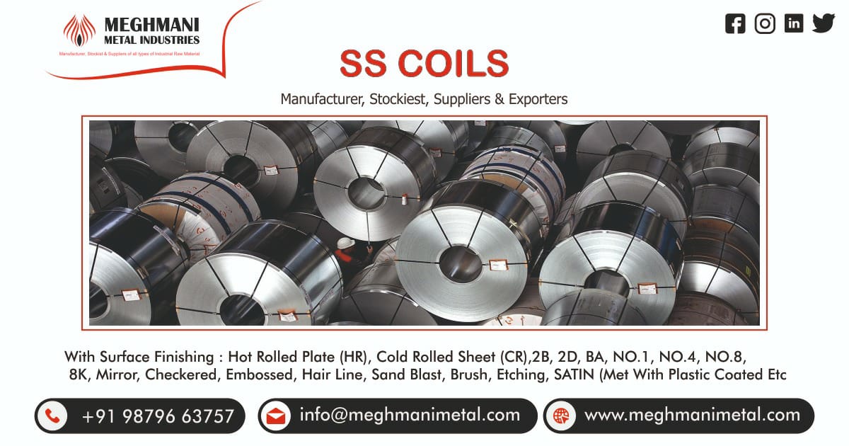 SS Coils Manufacturer, Stockiest & Suppliers in India