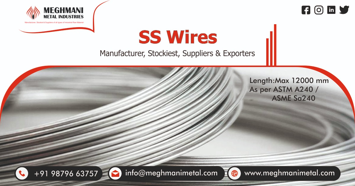 SS Wires Manufacturer, Stockiest & Suppliers in India