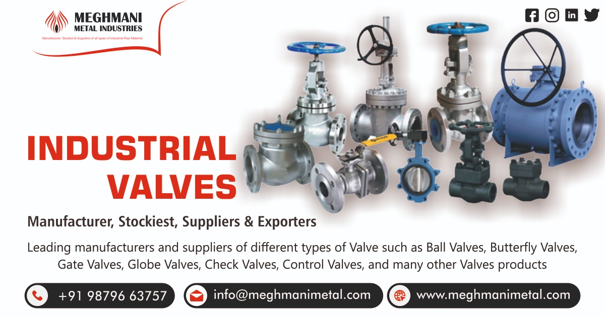 Industrial Valves Manufacturer, Stockiest & Suppliers in India
