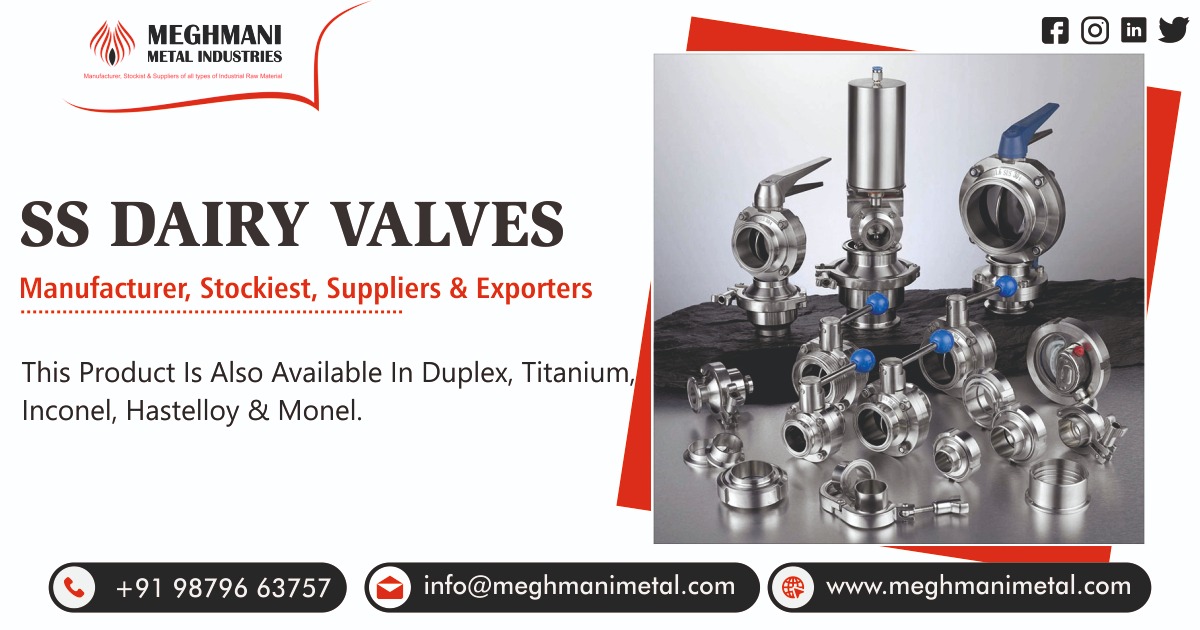 SS Dairy Valves Manufacturer, Stockiest & Suppliers in India
