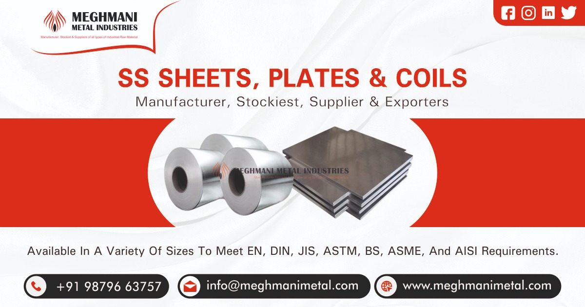 SS Sheets, Plates, or Coils Supplier in Ahmedabad, Gujarat, India