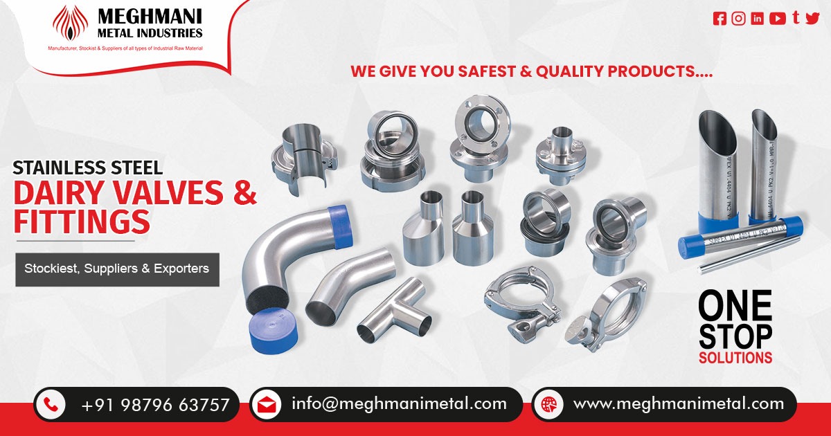 SS Dairy Valves and Fittings Supplier in India