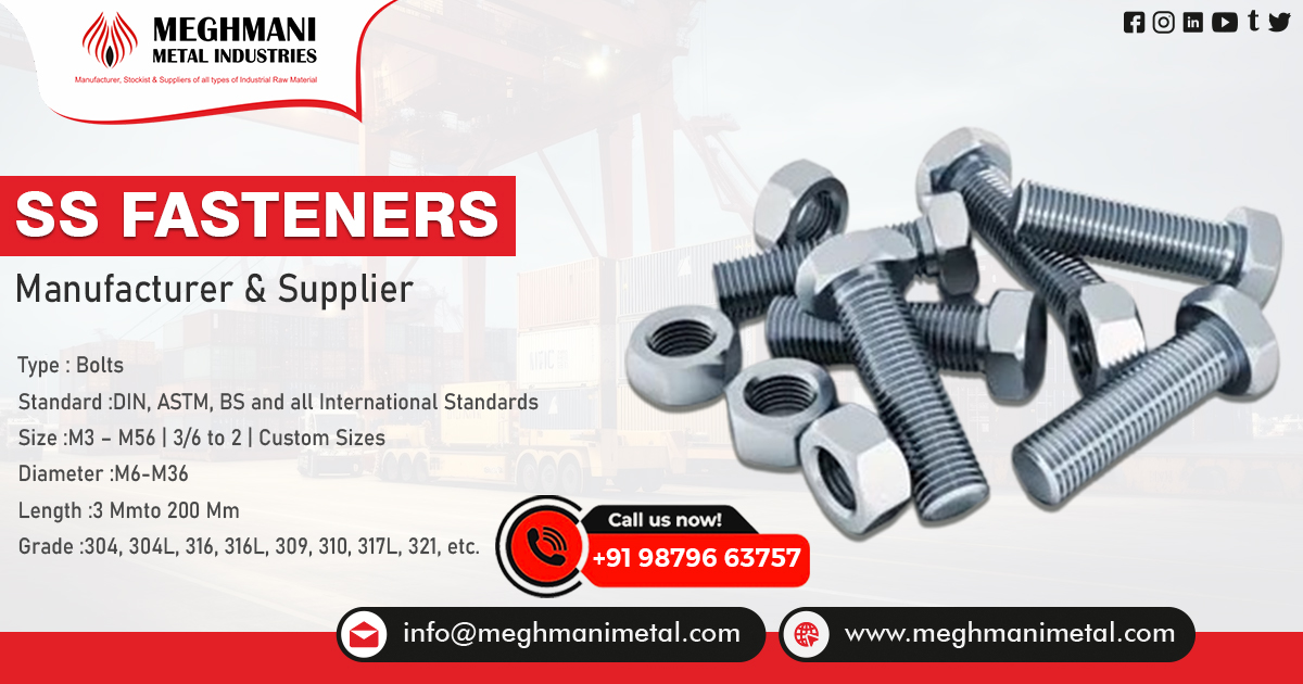 Supplier of Stainless Steel Fasteners in Chennai