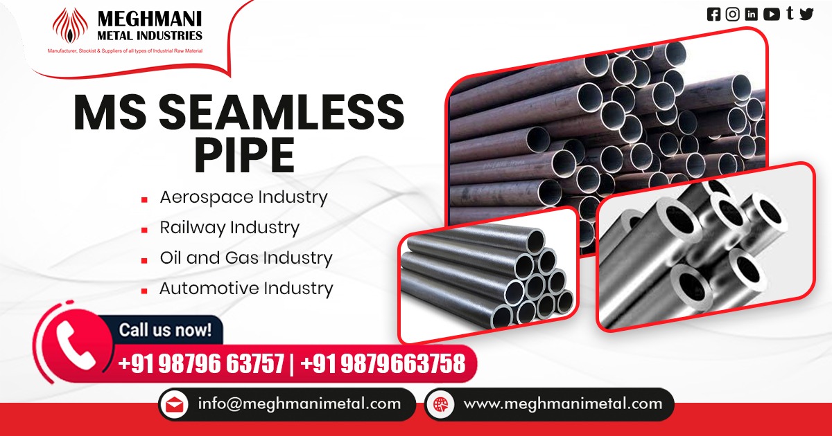 Mild Steel Seamless Pipe in Gujarat