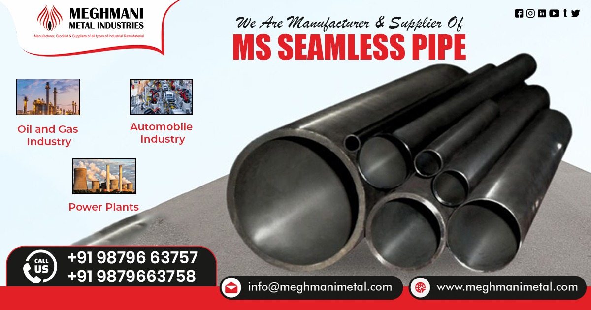 Mild Steel Seamless Pipe in Uttar Pradesh