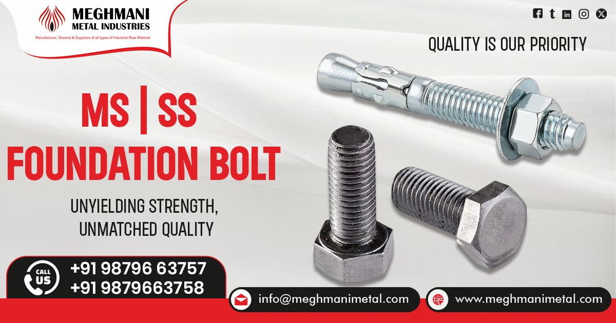 MS and SS Foundation Bolt in Uttar Pradesh