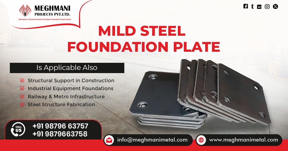 Mild Steel Foundation Plate Supplier in Madhya Pradesh