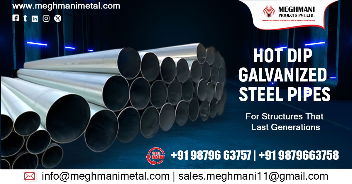 Hot Dip Galvanized Steel Pipes Supplier in Rajasthan