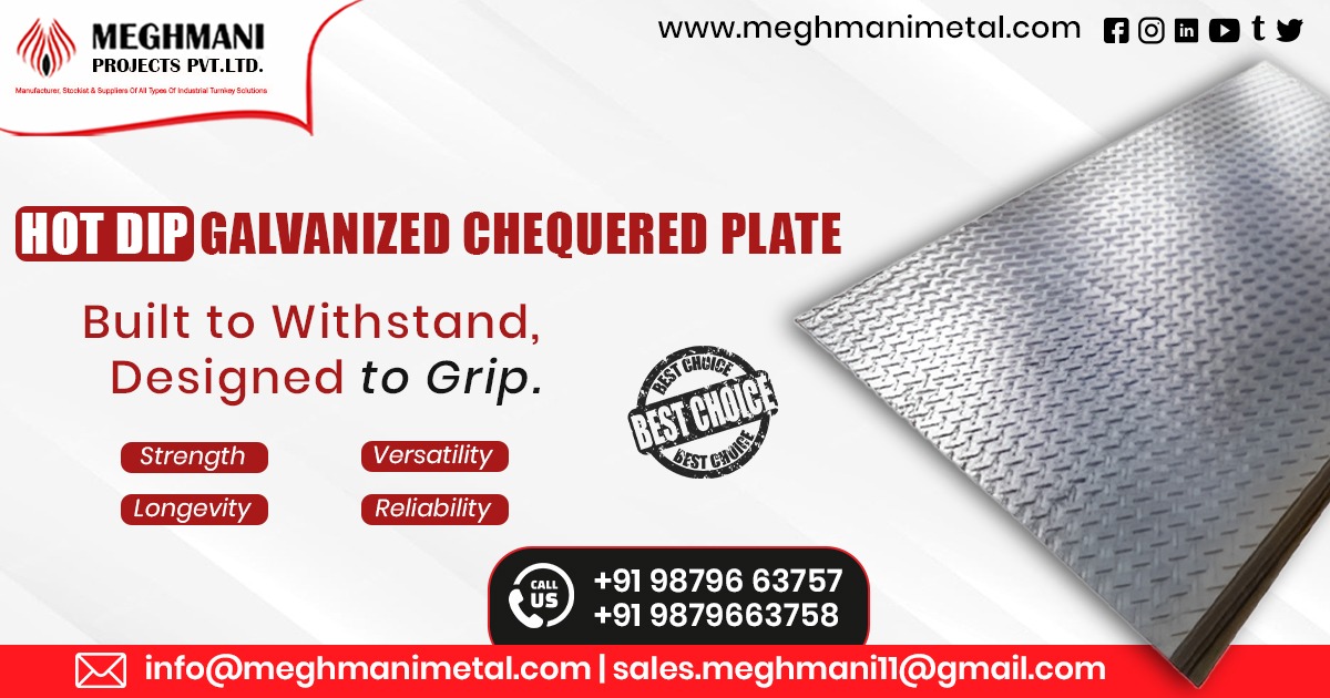 Hot Dip Galvanized Chequered Plate in Gujarat