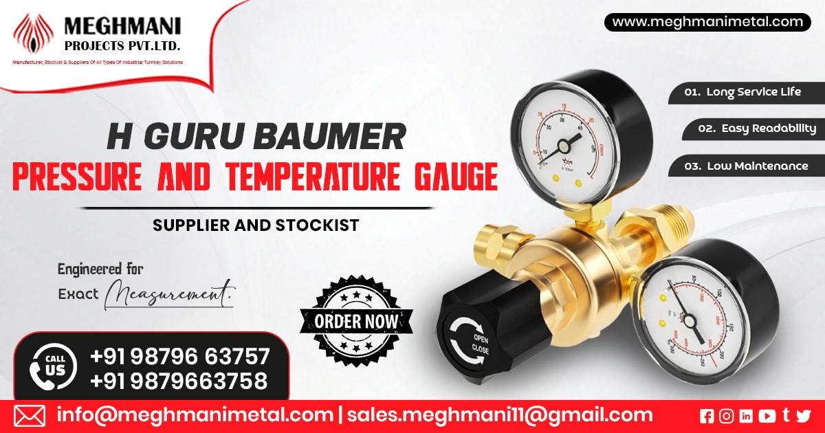 H Guru Baumer Pressure and Temperature Gauge in Rajasthan
