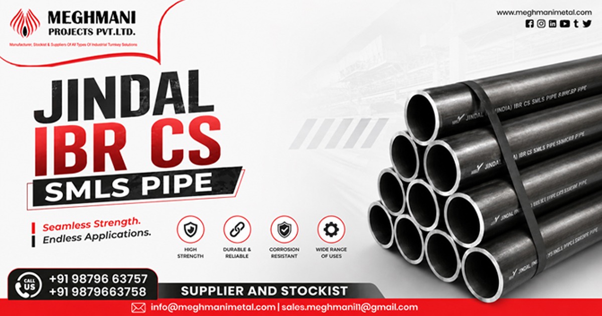 Jindal IBR CS SMLS Pipe In Gujarat by Meghmani Projects Pvt. Ltd.