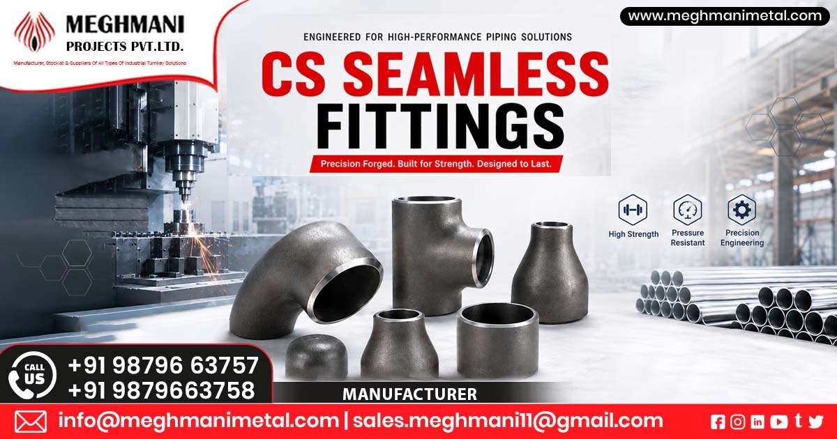 Leading CS Seamless Fittings Supplier In Bharuch | Meghmani Projects Pvt. Ltd.