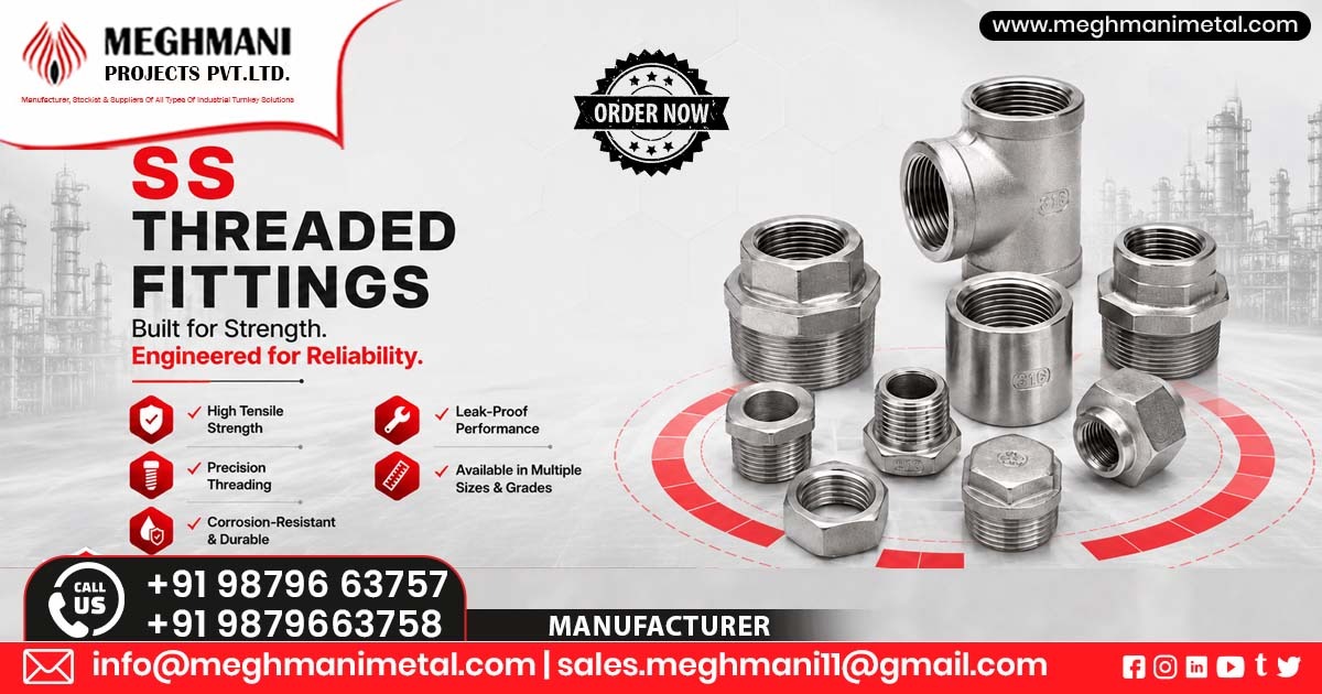 SS Threaded Fittings Supplier In Hyderabad