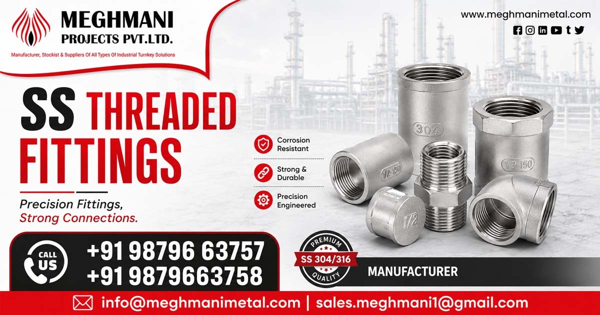 SS Threaded Fittings Supplier in Jamnagar