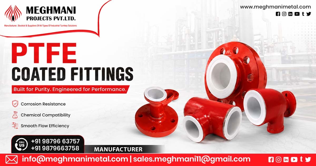 PTFE Coated Fittings Supplier In Aurangabad
