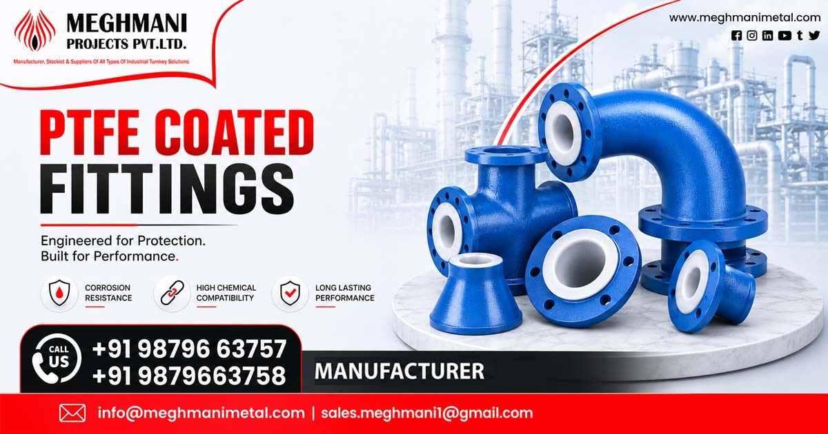 PTFE Coated Fittings Supplier In Kochi