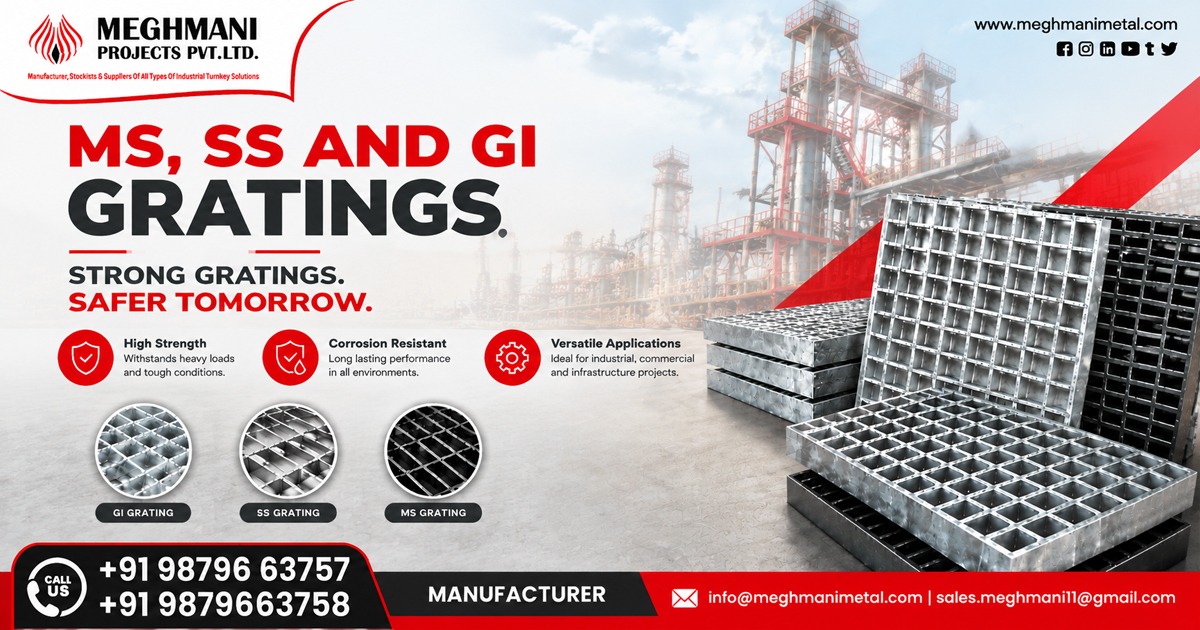 MS, SS And GI Gratings Supplier In Indore