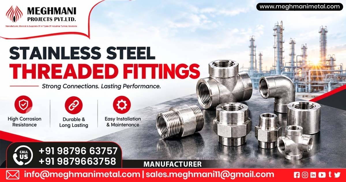 Stainless Steel Threaded Fittings Supplier In Kochi