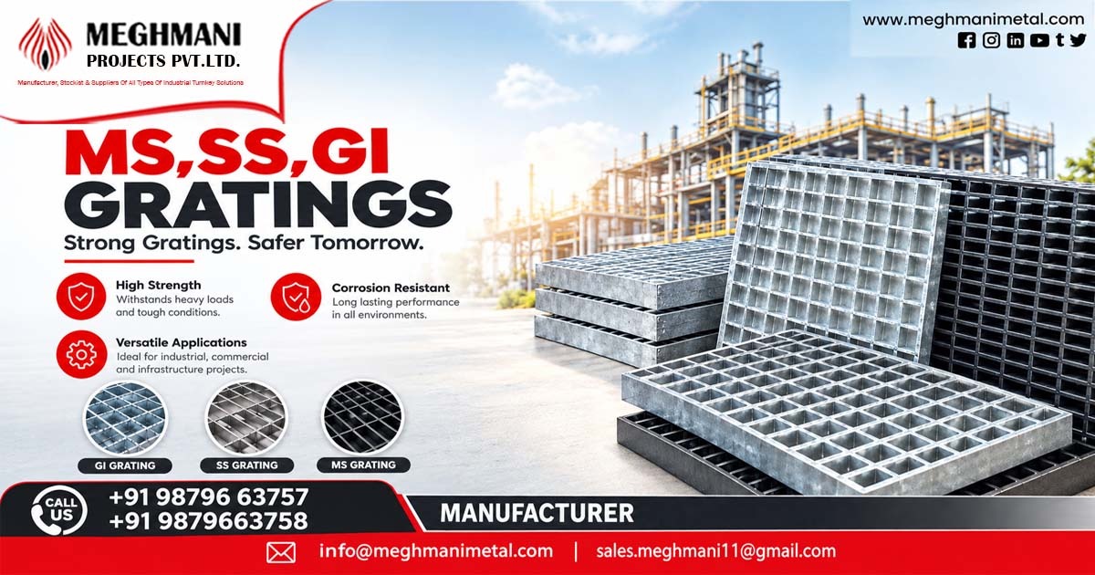MS, SS And GI Gratings Supplier In Dahej