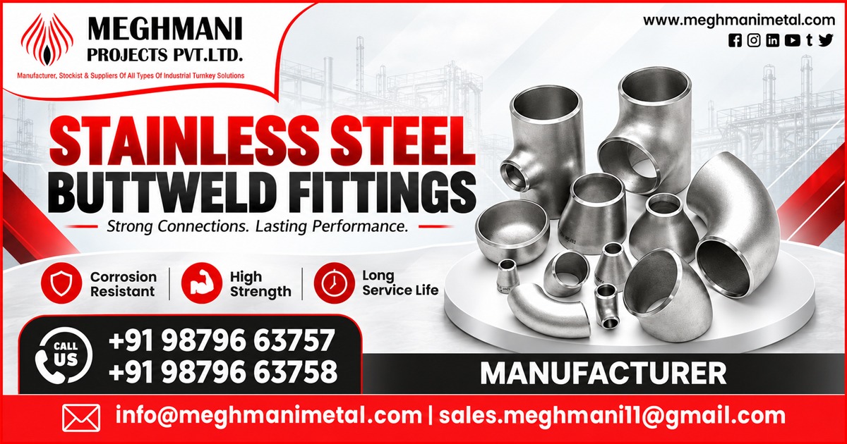 Stainless Steel Buttweld Fittings Supplier in Visakhapatnam