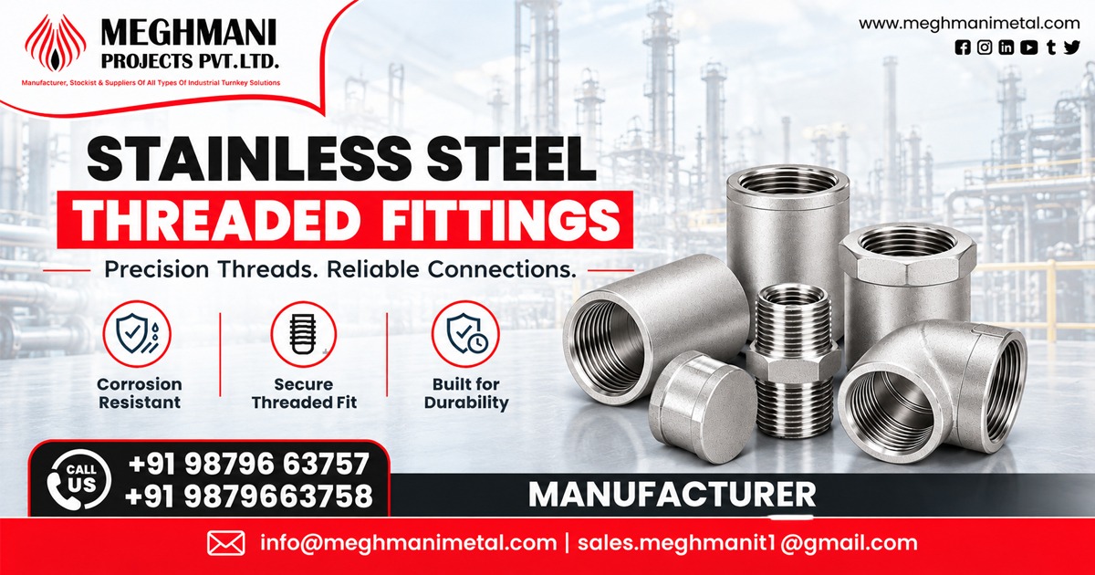 Stainless Steel Threaded Fittings Supplier In Indore