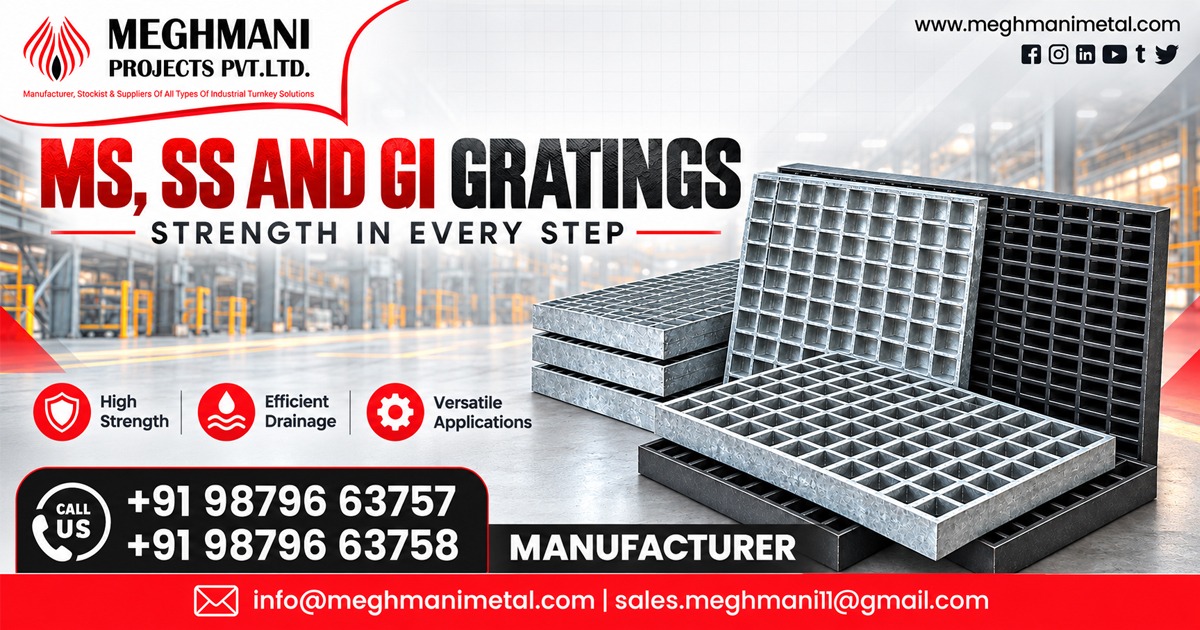 MS, SS And GI Gratings Supplier In Jhagadia