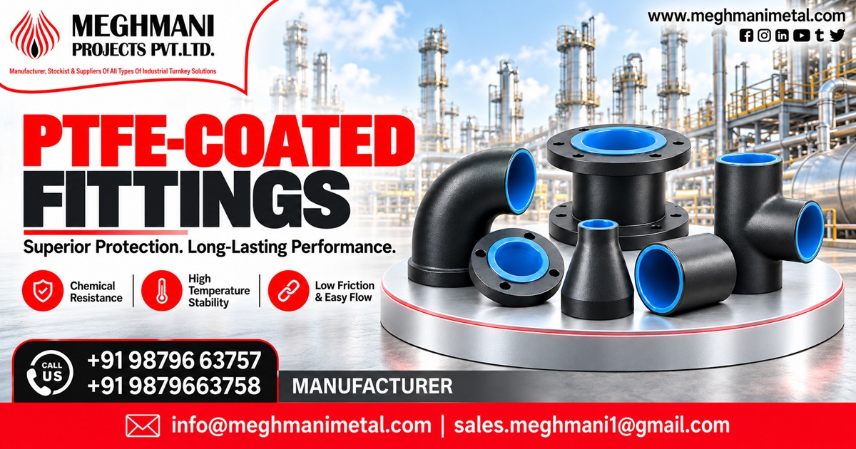 PTFE Coated Fittings Supplier In Kota